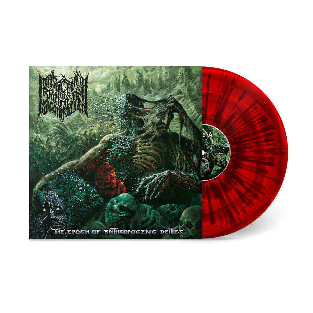 Mastication Of Brutality Uncontrolled "The Epoch Of Anthropogenic Deities" 12" ( Transparent Red With Splatter Galactic Swirl Vinyl )
